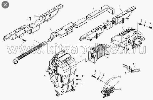 Воздуховод отопителя подающий BAW Fenix 1065 Евро 3 BP17808110054